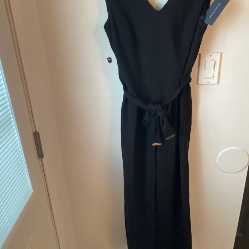 Black V Neck Jumpsuit